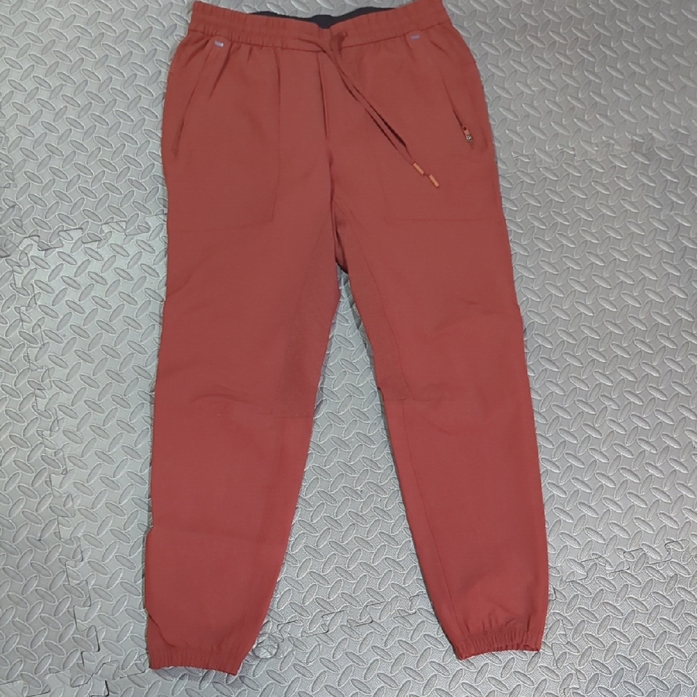Athleta Rust Red Track Joggers